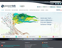 Tablet Screenshot of powertekcorporation.com